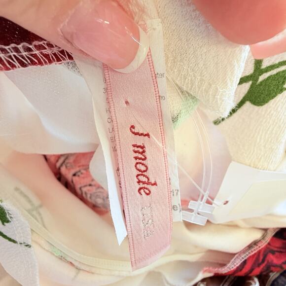 Vintage Floral Pull On Stretchy Pencil Skirt All Over Print AOP Roses Midi XL - Picture 7 of 7